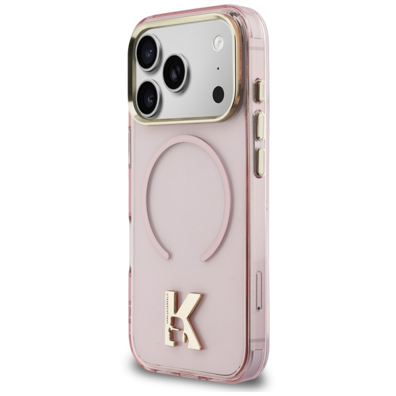Funda Karl Lagerfeld IML K Head KF003412 para Apple iPhone 18 Pro Max / 17 Pro Max, rosa