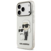 Funda Karl Lagerfeld IML NFT Glitter Karl&Choupette KF003400 para Apple iPhone 18 Pro Max / 17 Pro Max, transparente