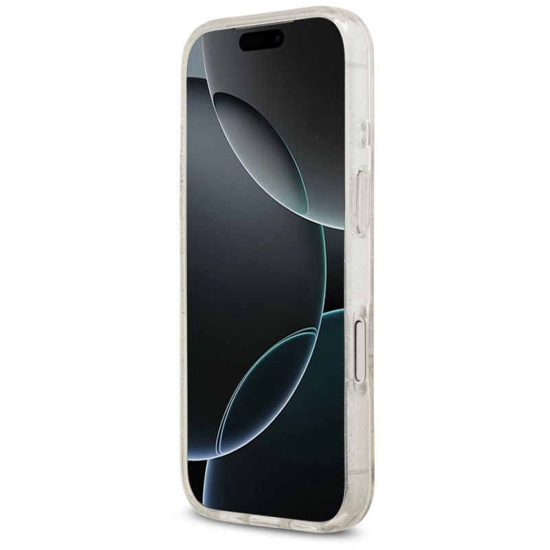 Funda Karl Lagerfeld IML NFT Glitter Karl&Choupette KF003400 para Apple iPhone 18 Pro Max / 17 Pro Max, transparente