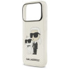 Funda Karl Lagerfeld IML NFT Glitter Karl&Choupette KF003400 para Apple iPhone 18 Pro Max / 17 Pro Max, transparente