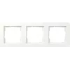 Gira Marco de cubierta 0213150, 3 elementos, Gira E1, blanco puro, brillante