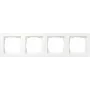 Gira Marco de cubierta 0214150, 4 elementos, Gira E1, blanco puro, brillante