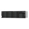 QNAP TS-h1655XeU-RP-8G NAS en rack de 16 bahías de poca profundidad, 8 GB RAM, 2x 10GbE, fuente de alimentación redundante