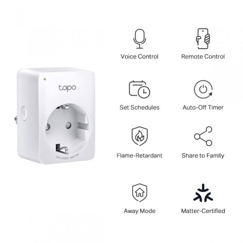 TP-Link Tapo P100M Mini enchufe inteligente Wi-Fi (EU)