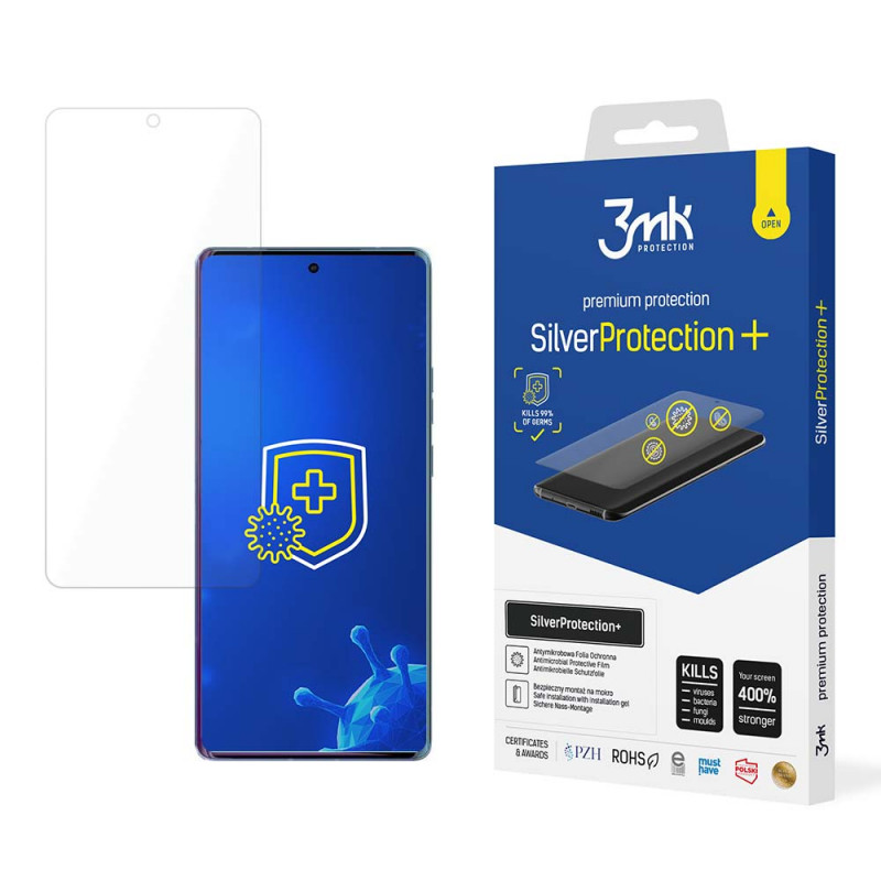 3MK SilverProtection+ protector de pantalla antimicrobiano para Motorola Edge 40 Pro 5G