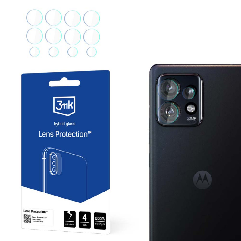 3MK Lens Protection cristal híbrido para objetivo de cámara Motorola Edge 40 Pro 5G (4 uds.)