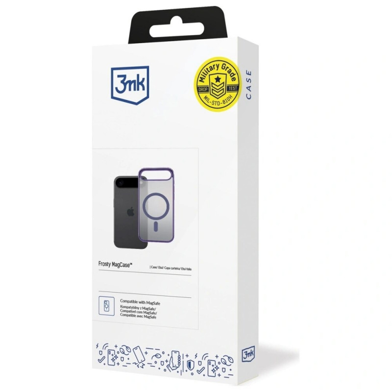 3MK Frosty MagCase funda para Apple iPhone Air, morado