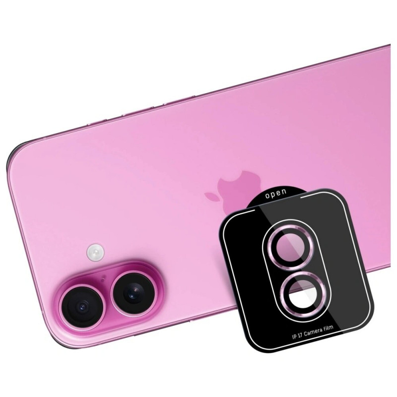 3MK Lens Protection Pro cristal templado para lente de cámara para Apple iPhone 17, morado