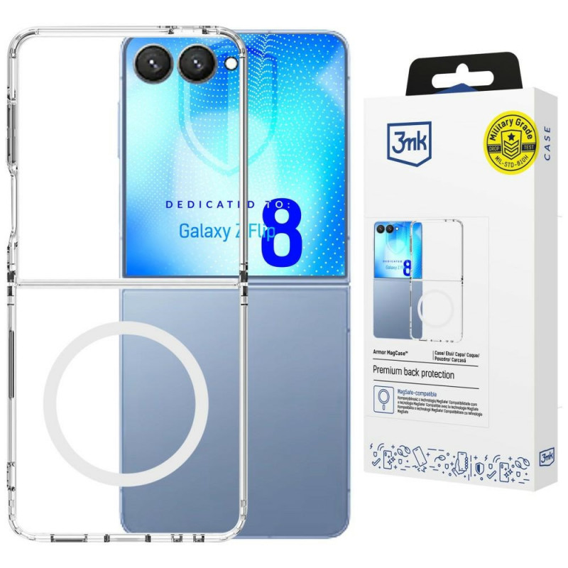 3MK Armor MagCase Samsung Galaxy Z Flip8, transparente