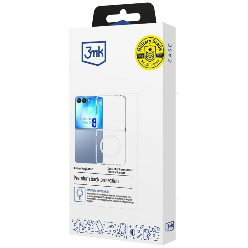 3MK Armor MagCase Samsung Galaxy Z Flip8, transparente
