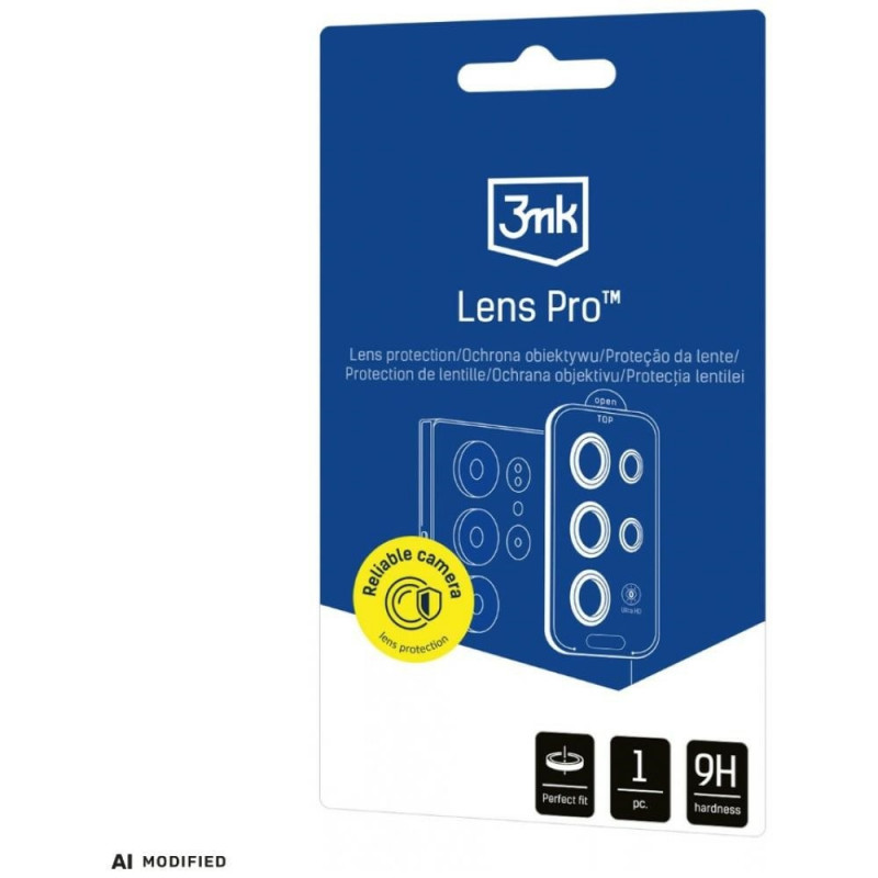 3MK Lens Protection Pro Samsung Galaxy S26 FE protector de lente de cámara, cristal templado, negro