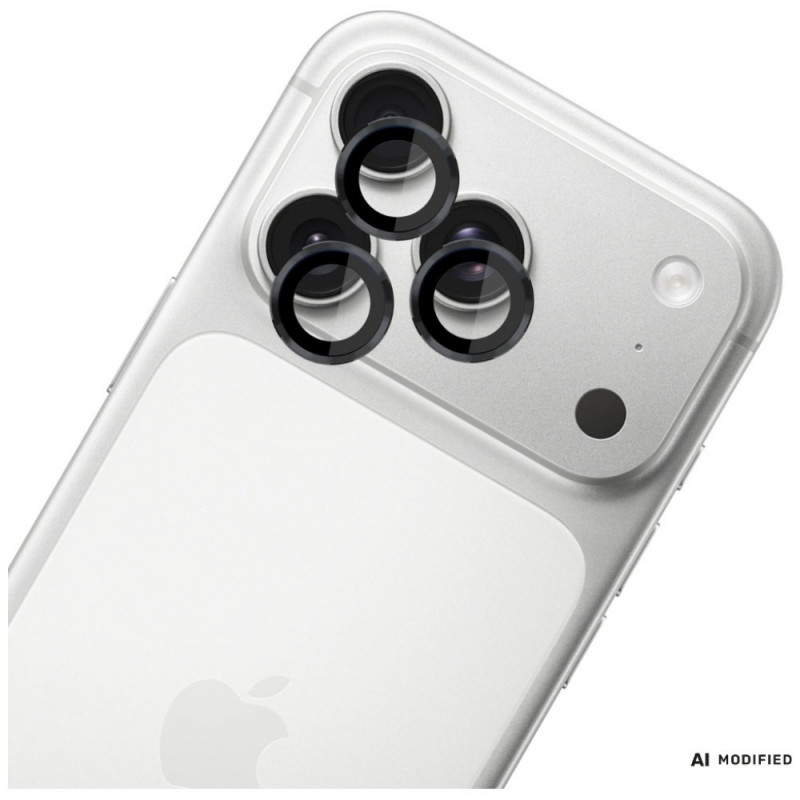 3MK Lens Protection Pro Apple iPhone 18 Pro / 18 Pro Max protector de objetivo de cámara, cristal templado, negro