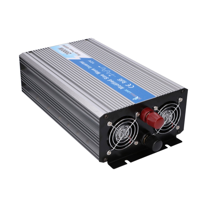 Extralink OPIM-2000W convertidor de tensión, 12 V, 2000 W onda sinusoidal modificada