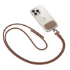 Correa bandolera para móvil Tech-Protect C5S Rope Crossbody Strap, marrón chocolate