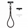 Tech-Protect C11S correa de muñeca de cuerda para teléfono, negro obsidiana