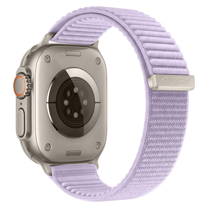 Tech-Protect NylonLoop correa para Apple Watch 8 / 9 / 10 / 11 / 12 / SE (40 / 41 / 42 mm), morado