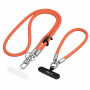 Tech-Protect C10S Rope Crossbody & Wrist set de correa bandolera y de muñeca para móvil, naranja/titanio