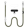 Tech-Protect C10S Rope Crossbody & Wrist set de correa bandolera y de muñeca para móvil, verde oliva/titanio