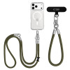 Tech-Protect C10S Rope Crossbody & Wrist set de correa bandolera y de muñeca para móvil, verde oliva/titanio