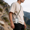 Tech-Protect C10S Rope Crossbody & Wrist set de correa bandolera y de muñeca para móvil, verde oliva/titanio