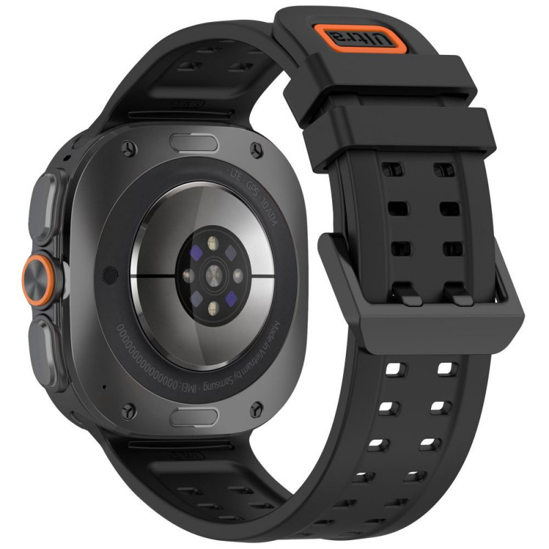 Correa de silicona Tech-Protect Silicone Air para Samsung Galaxy Watch Ultra 1 / 2 (2024-2026) 47 mm, negro