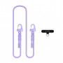 Tech-Protect C5SD Correa de cuerda cruzada para teléfono, 80 cm, Lavanda
