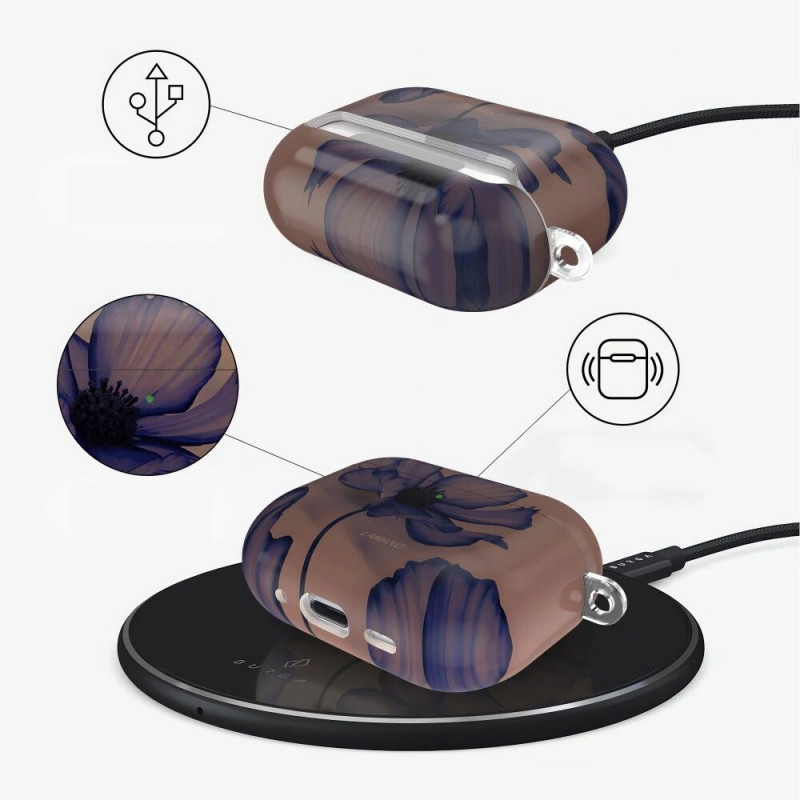 Tech-Protect Lamano Funda Apple AirPods Pro 1 / 2 Noche de terciopelo