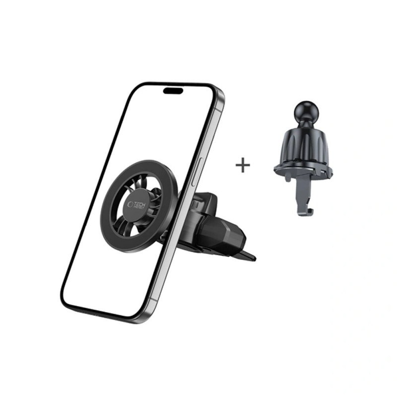 Tech-Protect N56 Soporte magnético de coche MagSafe para ranura de CD y rejilla de ventilación, negro