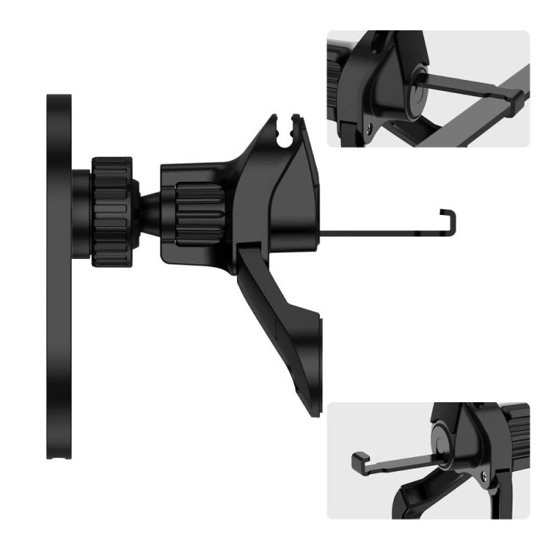 Tech-Protect MM15W-V6 soporte magnético MagSafe estable para rejilla de ventilación del coche con cargador inalámbrico de 15W, negro