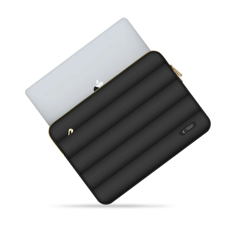 Tech-Protect Puffy THP3474 funda para portátil de 13-14 pulgadas con bolsa para accesorios, negra