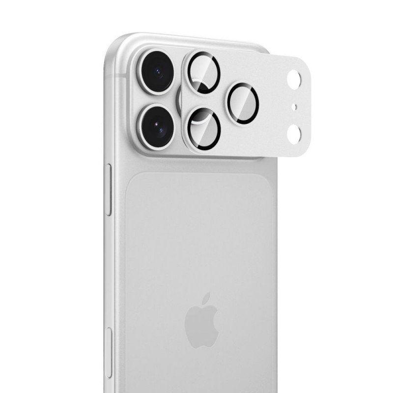 Protector de lente de cámara Tech-Protect Camfull Fit+ para Apple iPhone 18 Pro, plateado