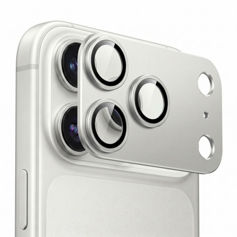 Tech-Protect Camfull Fit+ Apple iPhone 18 Pro Max protector de objetivo de cámara, plata