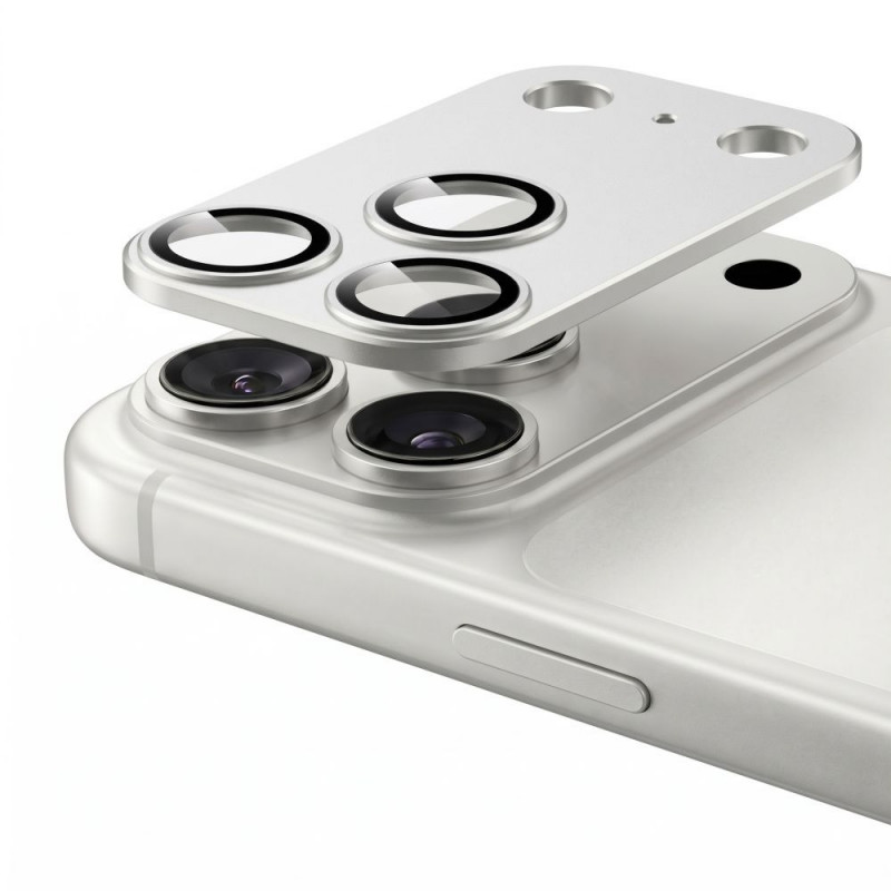 Tech-Protect Camfull Fit+ Apple iPhone 18 Pro Max protector de objetivo de cámara, plata