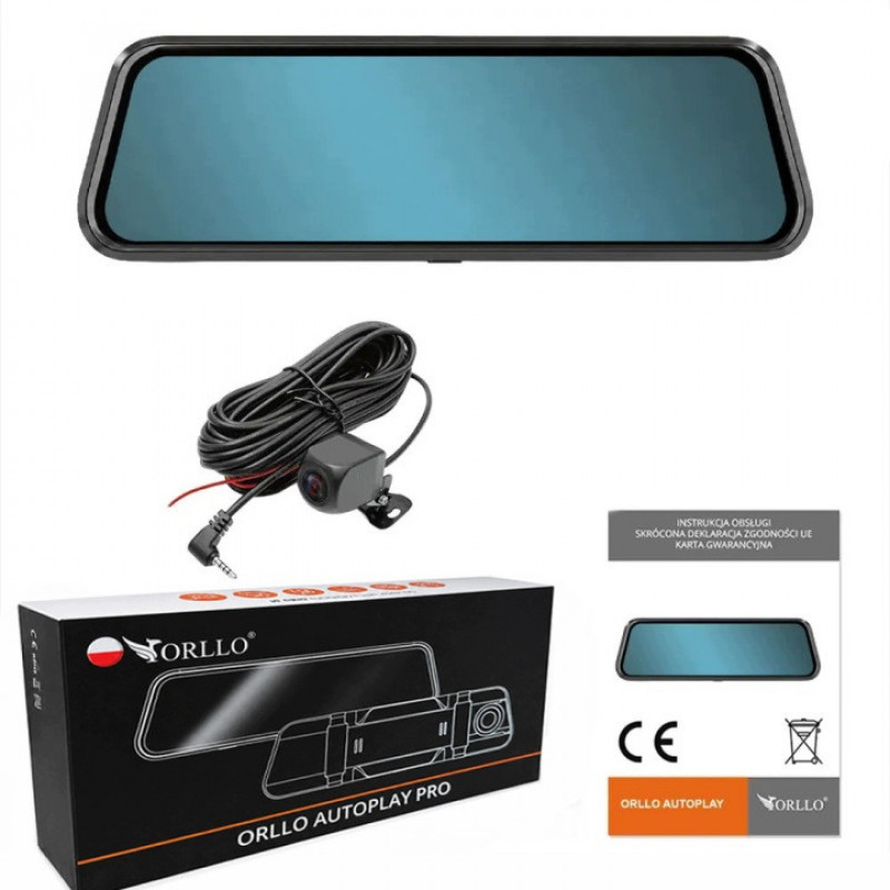 ORLLO Autoplay PRO 4K cámara de coche delantera y trasera, GPS, Wi-Fi
