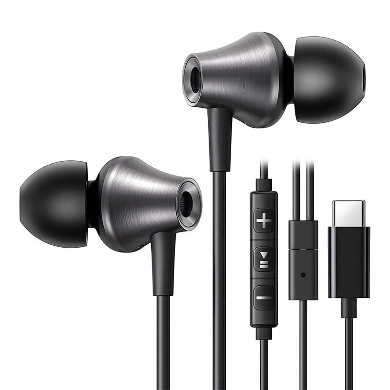 Auriculares intrauditivos con cable Ugreen EP105 USB-C, 1.2 m, negros