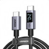 Ugreen L530 cable USB-C a USB-C, PD 240 W, 480 Mbps, con pantalla, 2 m, negro