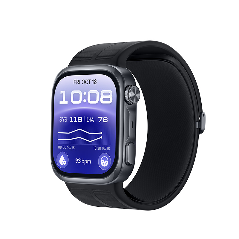 Huawei Watch D3 Riva-B10 smartwatch 46 mm, caja de aluminio, correa de goma, negro (55020KBU)