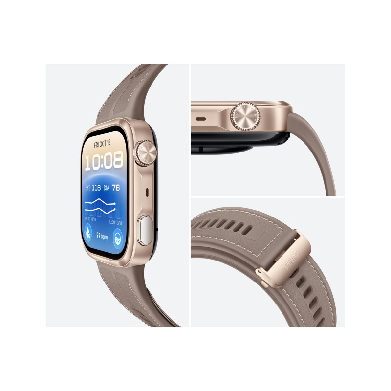 Smartwatch Huawei Watch D3 (Riva-B19), 46 mm, Mocha Gold/Sand
