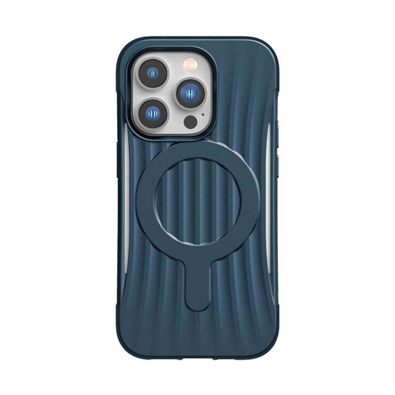 Funda X-Doria Raptic Clutch MagSafe XDR222 para Apple iPhone 14 Pro, azul marino