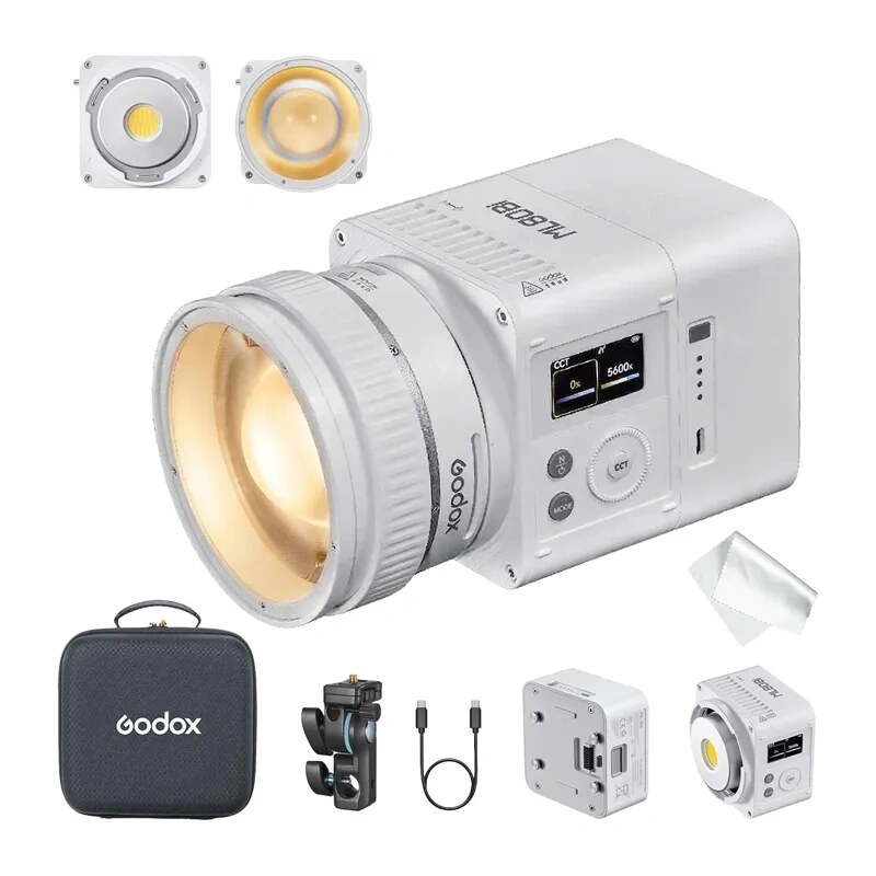 Godox ML80Bi luz de vídeo LED, bicolor 2800-6500 K, CRI 96