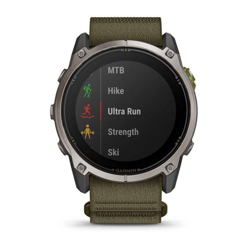 Smartwatch GPS Garmin Enduro 4 con correa de tela ComfortFit verde oliva oscuro (010-04799-01)