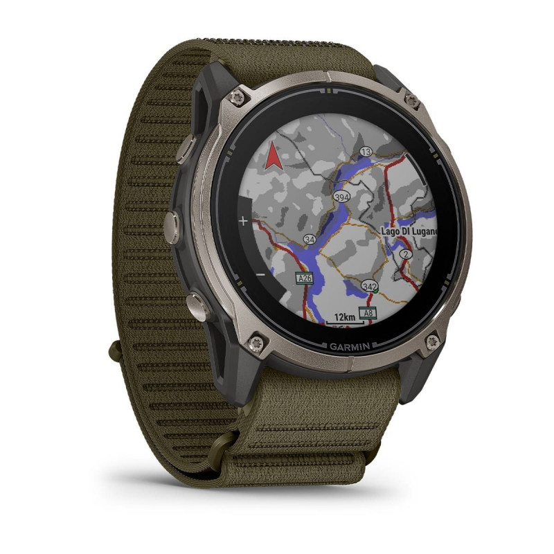Smartwatch GPS Garmin Enduro 4 con correa de tela ComfortFit verde oliva oscuro (010-04799-01)