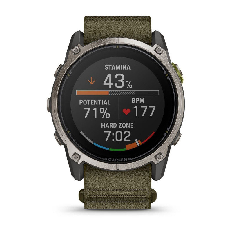 Smartwatch GPS Garmin Enduro 4 con correa de tela ComfortFit verde oliva oscuro (010-04799-01)