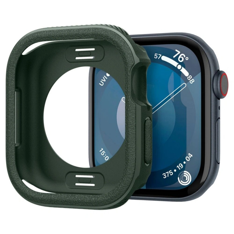 Spigen Caseology Vault funda para Apple Watch 10 / 11 46 mm, Verde medianoche