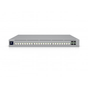 Ubiquiti UniFi Switch 32x 2.5G RJ45 / 16x 10G RJ45 / 4x SFP28, gestionado, montable en rack de 19″, pantalla táctil de 1.3″