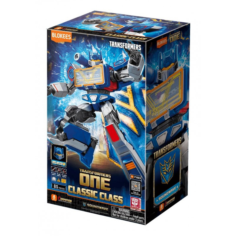 Blokees Transformers One Classic Class 17 Soundwave figura coleccionable 71183