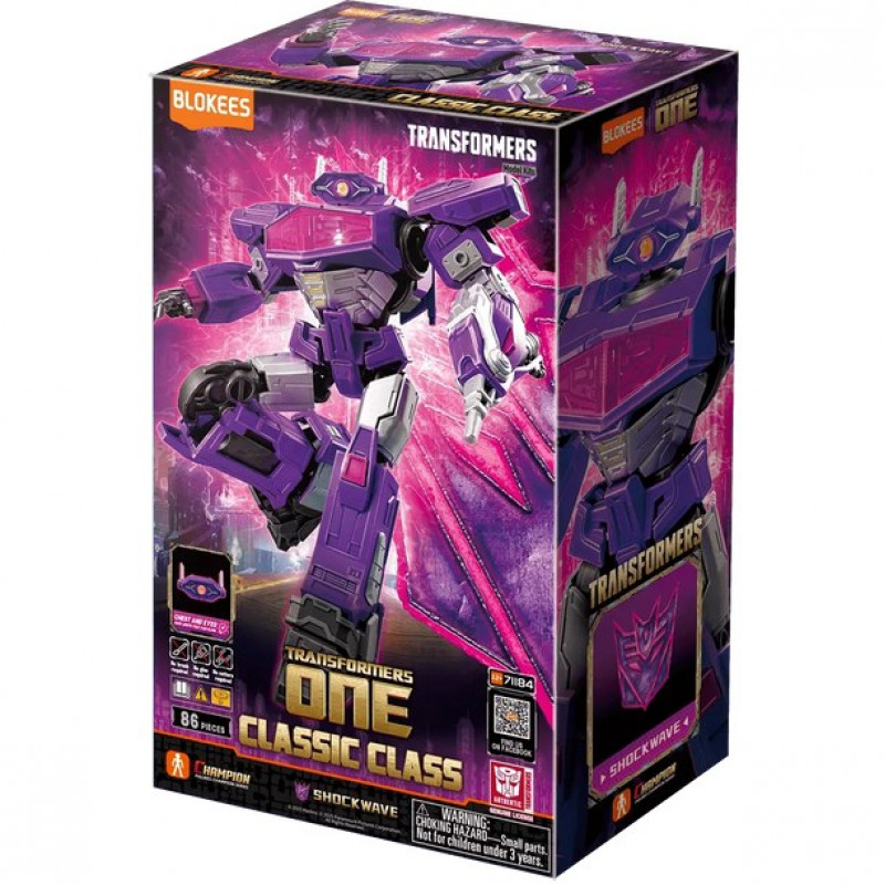 Blokees Transformers One Classic Class 18 Shockwave Figura de colección 71184