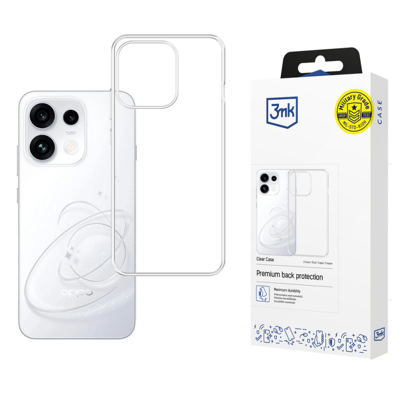3MK Funda transparente Oppo Reno 16 F / Reno 16 FS, transparente