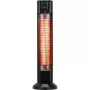MPM MUG-26 calefactor infrarrojo de fibra de carbono para patio, negro
