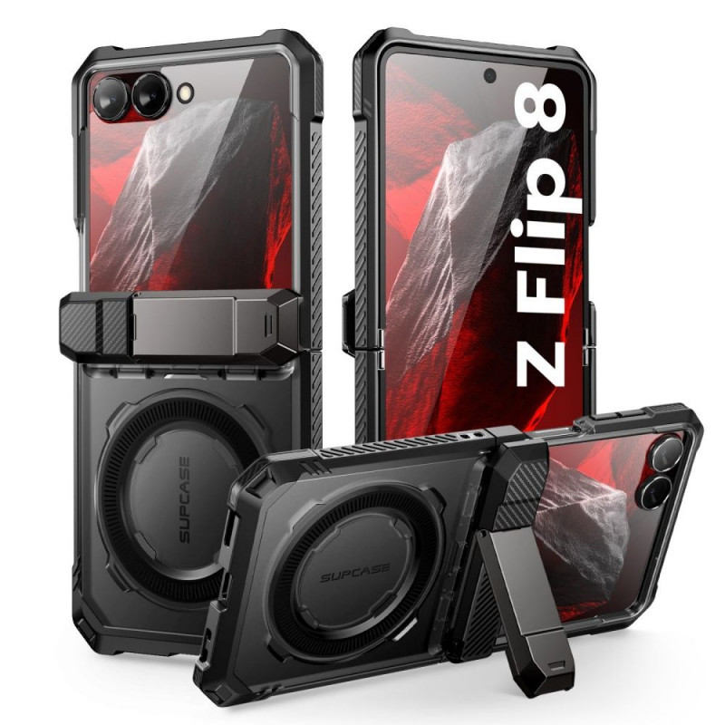 Supcase Unicorn Beetle Grip Mag MagSafe funda para Samsung Galaxy Z Flip 8, negra